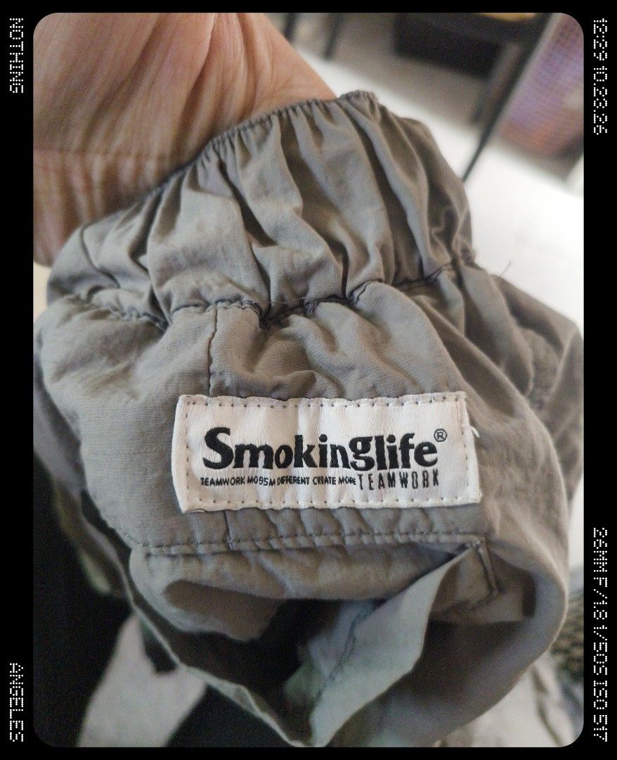 Smoking life cargo short (Category: Shorts) located in Angeles City. Submitted by poweredbyrice (Listing ID 1469879924, Image 3). Description: large size garterized waist up to 36 light gray jnt delivery gcash mop angeles location.