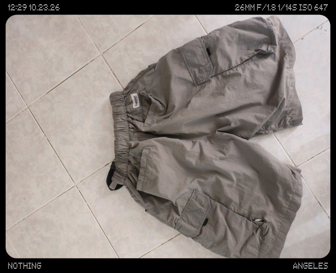 Smoking life cargo short (Category: Shorts) located in Angeles City. Submitted by poweredbyrice (Listing ID 1469879924, Image 2). Description: large size garterized waist up to 36 light gray jnt delivery gcash mop angeles location.