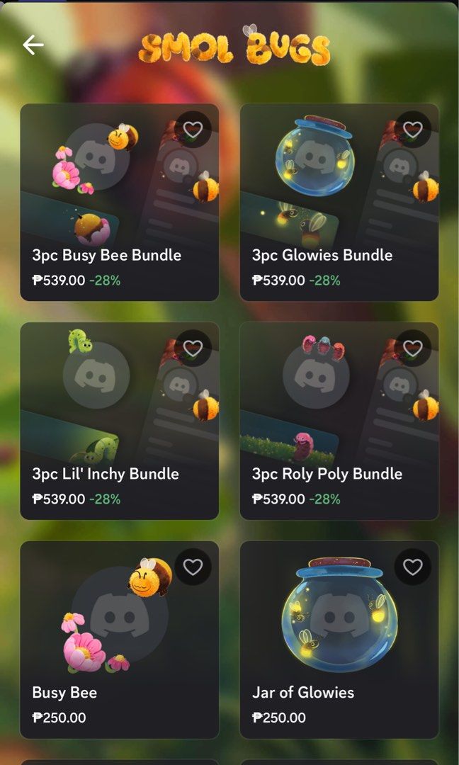Smol Bugs | Discord Decoration (Category: Announcements) located in Manila. Submitted by deardolia (Listing ID 1469760775, Image 1). Description: ⟢ processing time : 0 -1d ⟢ for willing to wait only ⟢ sending it via gift link !.