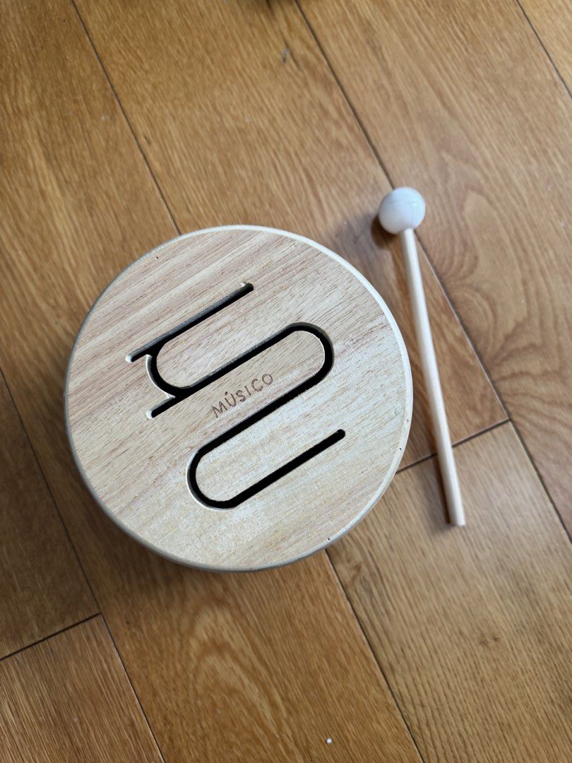 Solid Drum (Category: Educational & Learning Toys) located in Mandaluyong City. Submitted by grmnk (Listing ID 1469868201, Image 1). Description: Prototype for my brand Never went into mass production! Comes with 1 mallet. Solid wood. BPI / GCash GoGo Xpress / Pick-up from Mandaluyong.