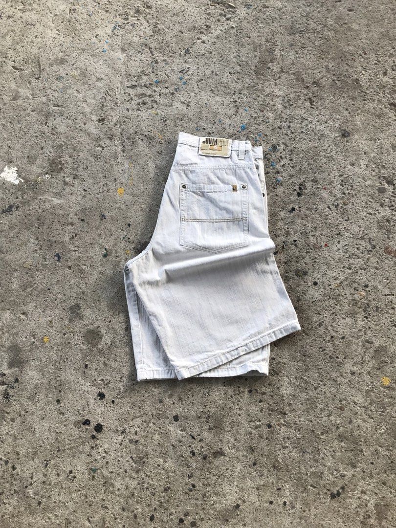 South pole yellow tab (Category: Shorts) located in Talisay. Submitted by abneralamo (Listing ID 1469878973, Image 3). Description: Vintge South pole y2k jorts Size 36.