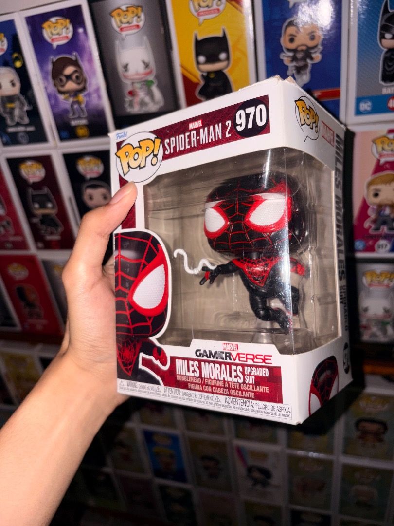 Spiderman Funko Pop! Miles Morales #970 (Category: Figurines & Statues) located in Marikina City. Submitted by spiderraff (Listing ID 1469788912, Image 1). Description: Bad box .