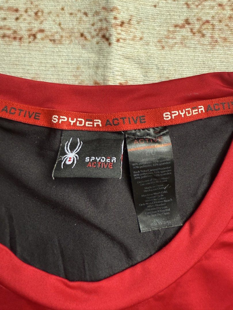 Spyder Active Men's Short Sleeve Tee (Category: Activewear) located in Abulug. Submitted by jv1122 (Listing ID 1469847237, Image 3). Description: Spyder Active Men’s Short Sleeve Tee No major flaws 22x31 dimes.