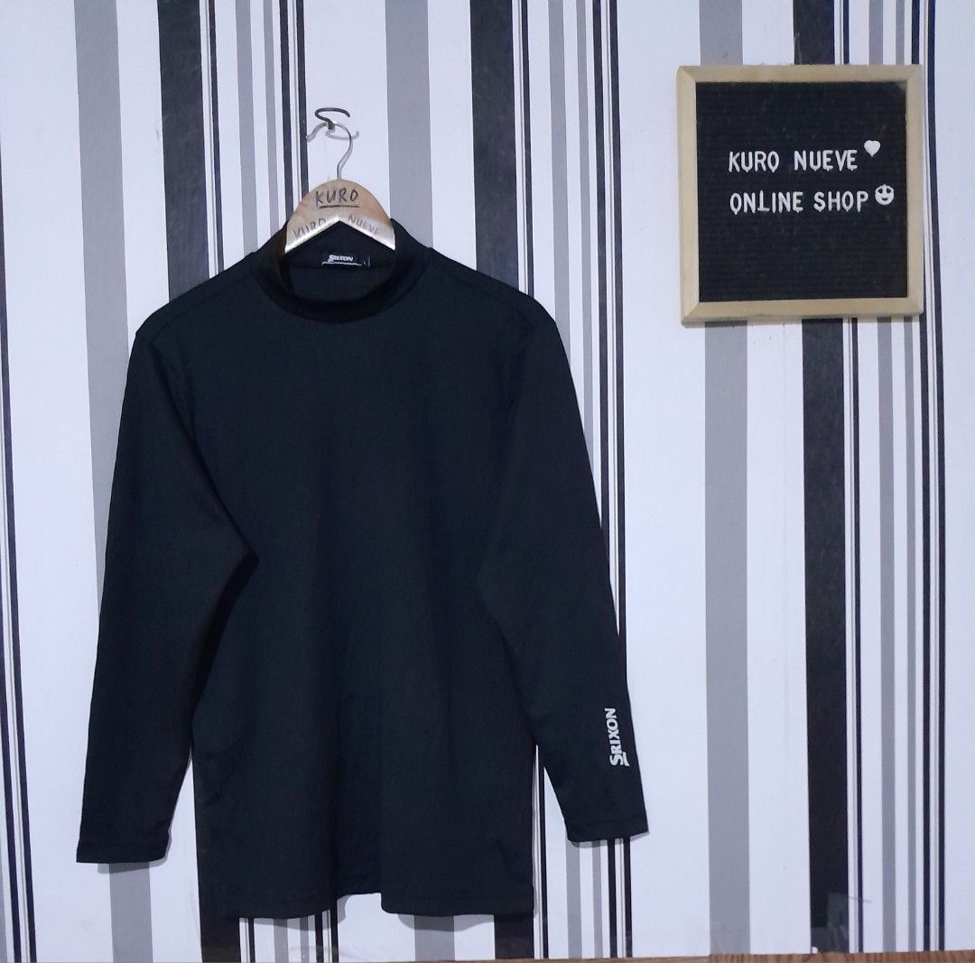 Srixon long sleeves (Category: Coats, Jackets and Outerwear) located in Lucena. Submitted by kuronueve0909 (Listing ID 1469881009, Image 1). Description: Srixon LS Size: large Width: 20.5 Length: 28 Color: black Price: ₱680 No issue ✅️ Ready to wear ✅️.