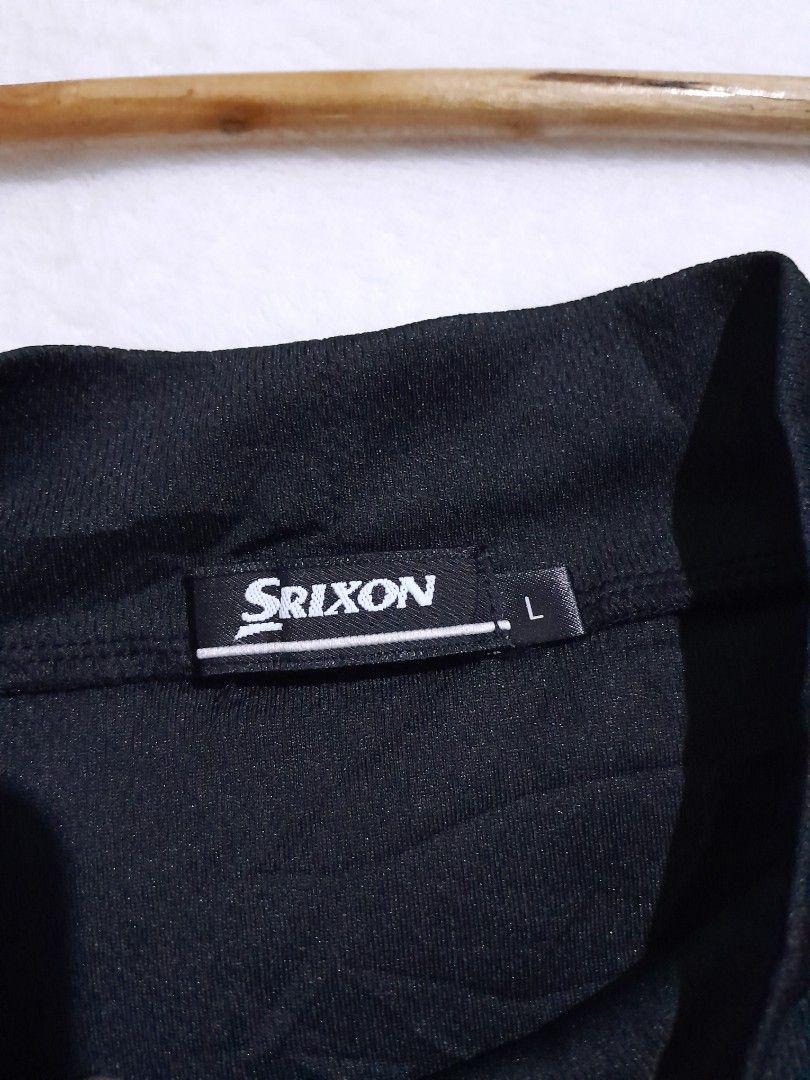Srixon long sleeves (Category: Coats, Jackets and Outerwear) located in Lucena. Submitted by kuronueve0909 (Listing ID 1469881009, Image 2). Description: Srixon LS Size: large Width: 20.5 Length: 28 Color: black Price: ₱680 No issue ✅️ Ready to wear ✅️.
