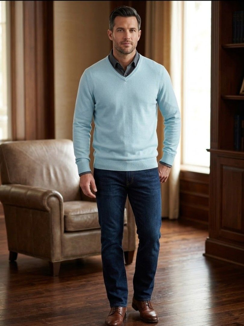 Stafford Cotton Knit Longsleeve (Category: Tshirts & Polo Shirts ) located in Santa Cruz. Submitted by deenem (Listing ID 1469770311, Image 1). Description: Like New😍👌 No flaws👌 L on Tag Can fit L-XL Asian (Measurements laid flat in inches) Bust:22.5 Armhole:10.5 Lenght: 27.5.