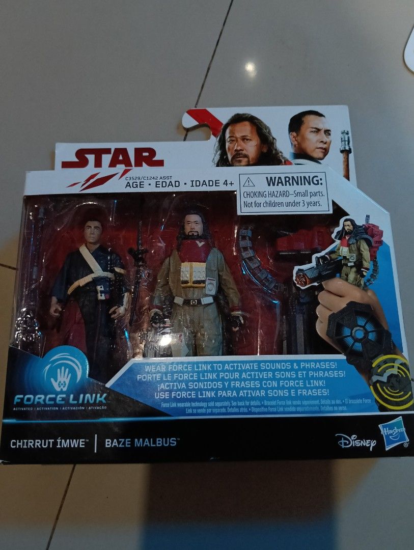 Star Wars Force Link Chirrut Imwe & Baze Malbus (Category: Looking For) located in Iloilo. Submitted by iam_thirftgi (Listing ID 1469893637, Image 1). Description: 3.75-inch action figure 2-pack by Hasbro Sealed, decluttering my stuff Bought it from Singapore.