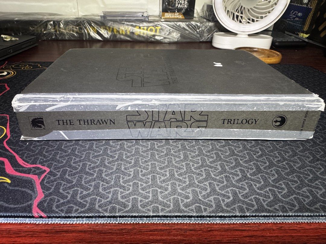 Star Wars The Thrawn Trilogy Hardcover (Category: Comics & Manga) located in Manila. Submitted by franniecab (Listing ID 1469921795, Image 2). Description: FOR SALE: Star Wars – The Thrawn Trilogy Hardcover Price: ₱1000 Based on Timothy Zahn’s Star Wars trilogy. Luke, Leia, and Han against Grand Admiral Thrawn. Pre-owned, with visible cover wear, scuffs, and tape along the spine(adds character to the book’s look heheh) but pages are complete pa. 