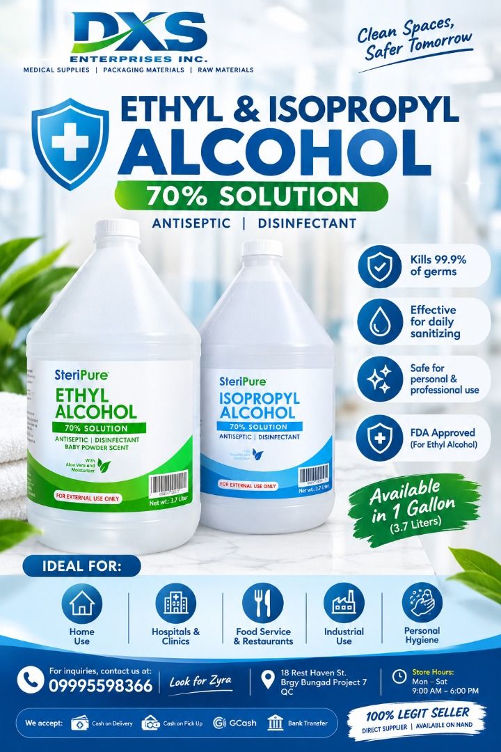 STERIPURE ALCOHOL 1 GALLON (Category: Medical Supplies & Tools) located in Caloocan City. Submitted by zeezee.stone (Listing ID 1469779105, Image 1). Description: .