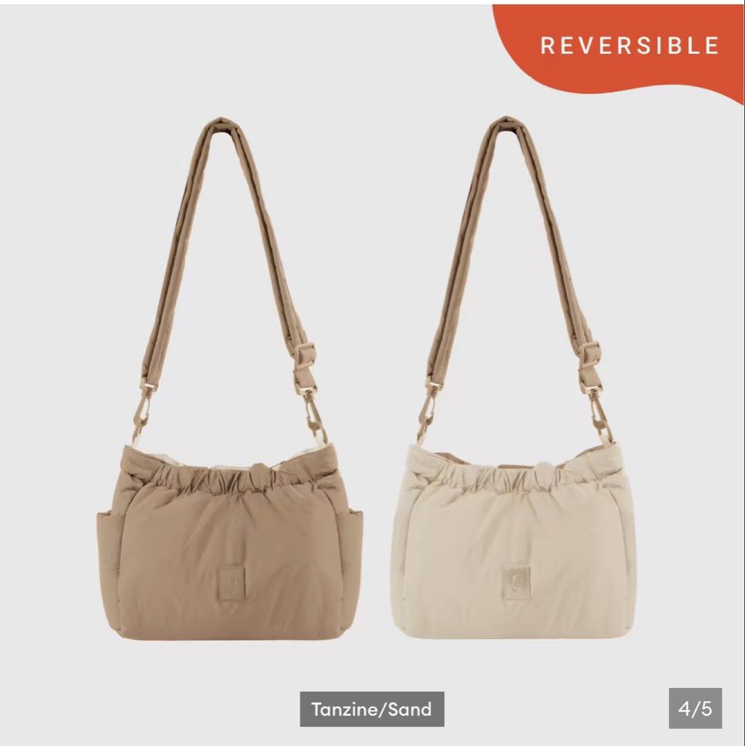 Straightforward Taiko Sling Bag (Reversible - 2 way) (Category: Cross-body Bags) located in Caloocan City. Submitted by lynaldeax (Listing ID 1469793664, Image 2). Description: Straightforward Taiko Sling Bag Good as new, No issue Used only for a few times, i prefer tote bags Bought at SM San Lazaro Online SRP: 800 Reversible Bag (Tanzine / Sand Color) - Can be Sling / Crossbody / Shoulder bag - Reversible side - Magnetic Closue - 2 pockets on Ta