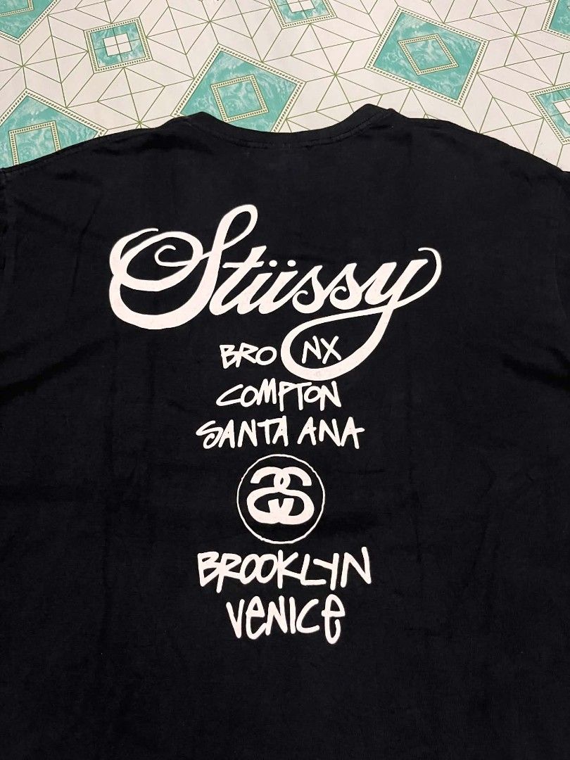 STUSSY (Category: Luxury Apparel) located in Iloilo. Submitted by _lemornosnas02 (Listing ID 1469837271, Image 3). Description: STUSSY WORLD TOUR NO ISSUE DIMES 22X29.