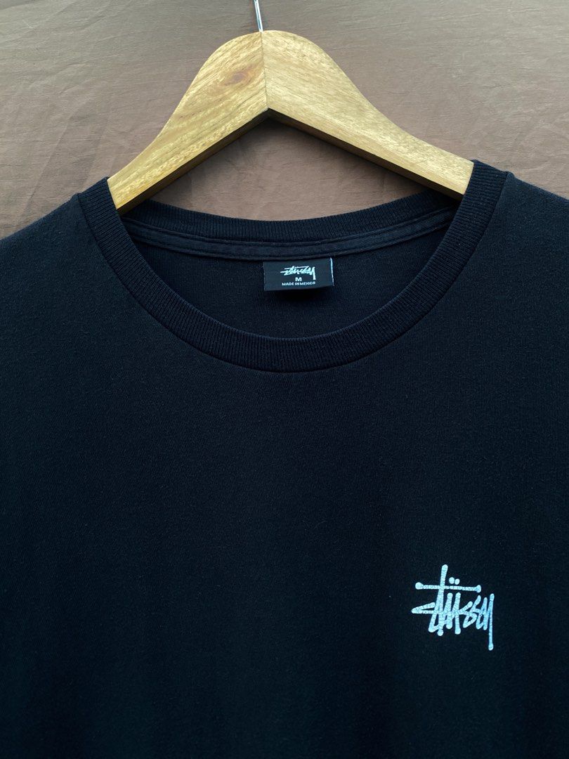 Stussy Shirt Authentic (Category: Tshirts & Polo Shirts ) located in Antipolo. Submitted by treasurethings02 (Listing ID 1469777741, Image 3). Description: Stussy Shirt Excellent Condition 9/10CR Dimensions 21W/28L Issue not sure if issue or design yung crackings front and back washable dirt Photo Details🫶🏻.