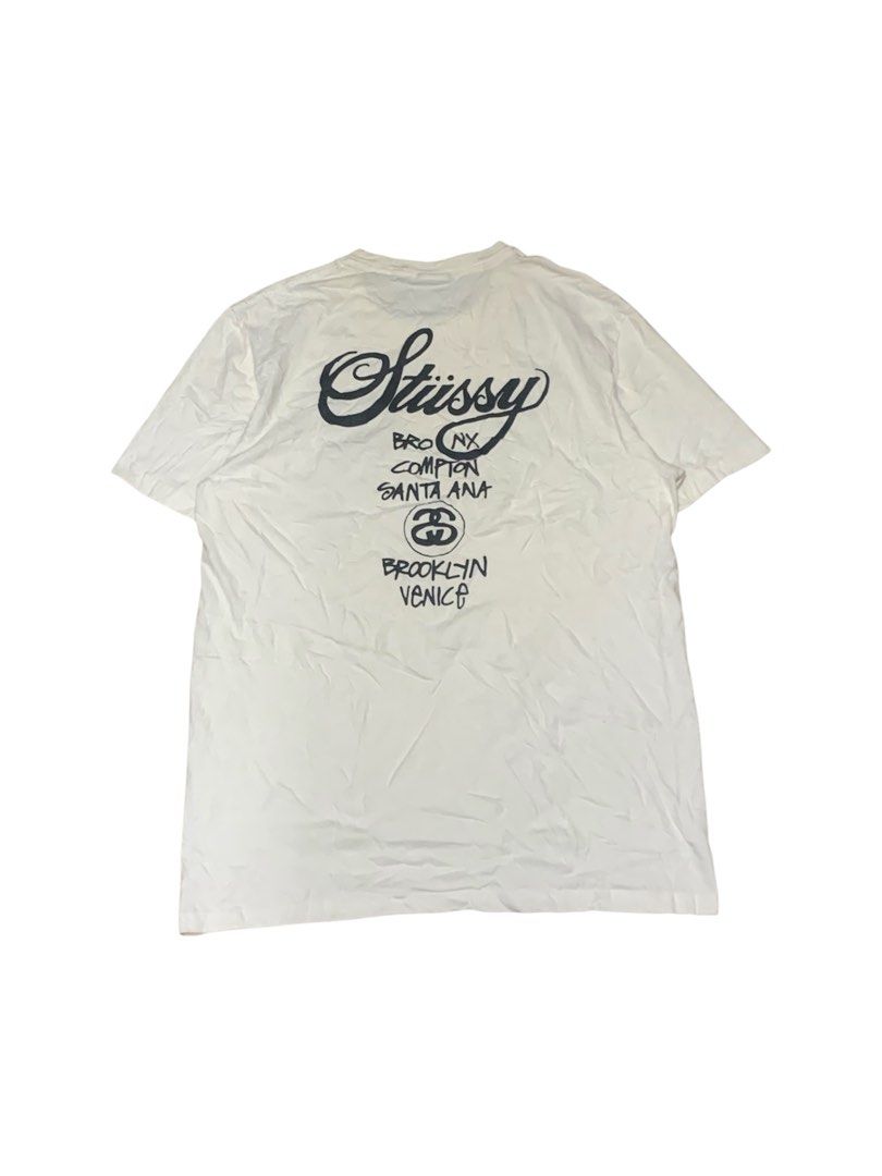 Stussy World Tour (Category: Tshirts & Polo Shirts ) located in Manila. Submitted by lyf_7hrift (Listing ID 1469811059, Image 2). Description: Stussy World Tour Shirt P750 28L 20W Dimes 10/10 Color Rate Asnew Condition.
