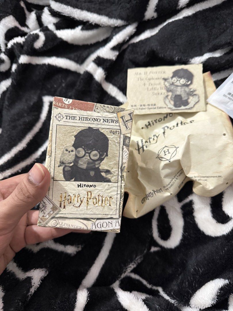 SUPER SECRET Harry Potter Hirono- UNOPENED POUCH (Category: Designer & Blind Box Toys) located in Angeles City. Submitted by vinhartdg (Listing ID 1469860465, Image 2). Description: Selling Unopened Pouch Super Secret Harry Potter Hirono. 1/144 chances! Box is opened carefully at the bottom! (You can glue/tape so you can unbox and film 🤪) .