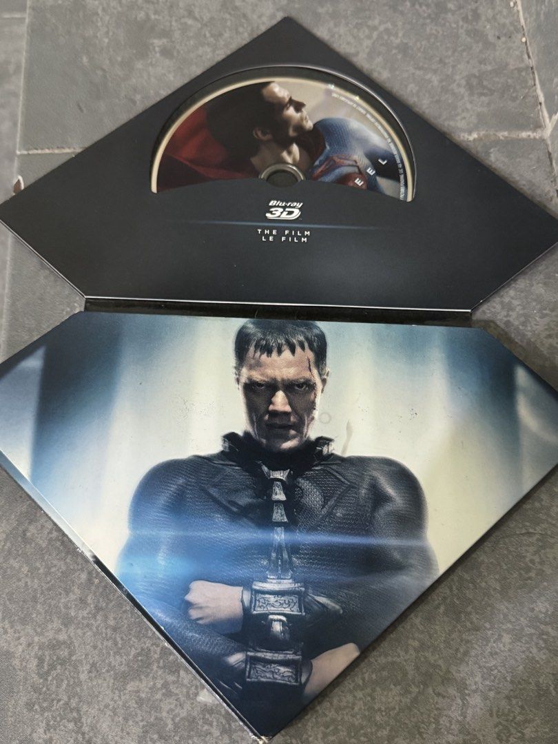 SUPERMAN Limited Edition Diamond Pack Blu-ray 3D (Category: CDs & DVDs) located in Binan City. Submitted by emwieee (Listing ID 1469917500, Image 2). Description: - Superman Crest Shaped Case: Unique, highly collectible packaging designed for true DC fans. - Multi-Disc Set: Includes 3D Blu-ray, regular Blu-ray, DVD, and exclusive special features. - Star-Studded Artwork: Features iconic imagery of Henry Cavill and Michael Shannon. - Shipping & Me
