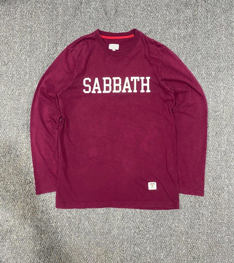 SUPREME FW13 BLACK SABBATH L/S RARE (Category: Tshirts & Polo Shirts ) located in Cebu City. Submitted by gummybearsworld (Listing ID 1469904087, Image 1). Description: Measurements: Width 21” Length 30” Sleeve 27” Cloth condition 9.8/10 Print 10/10 Flaw: the tag on the bottom is faded ( see photo ) Note: color may vary due to lighting.