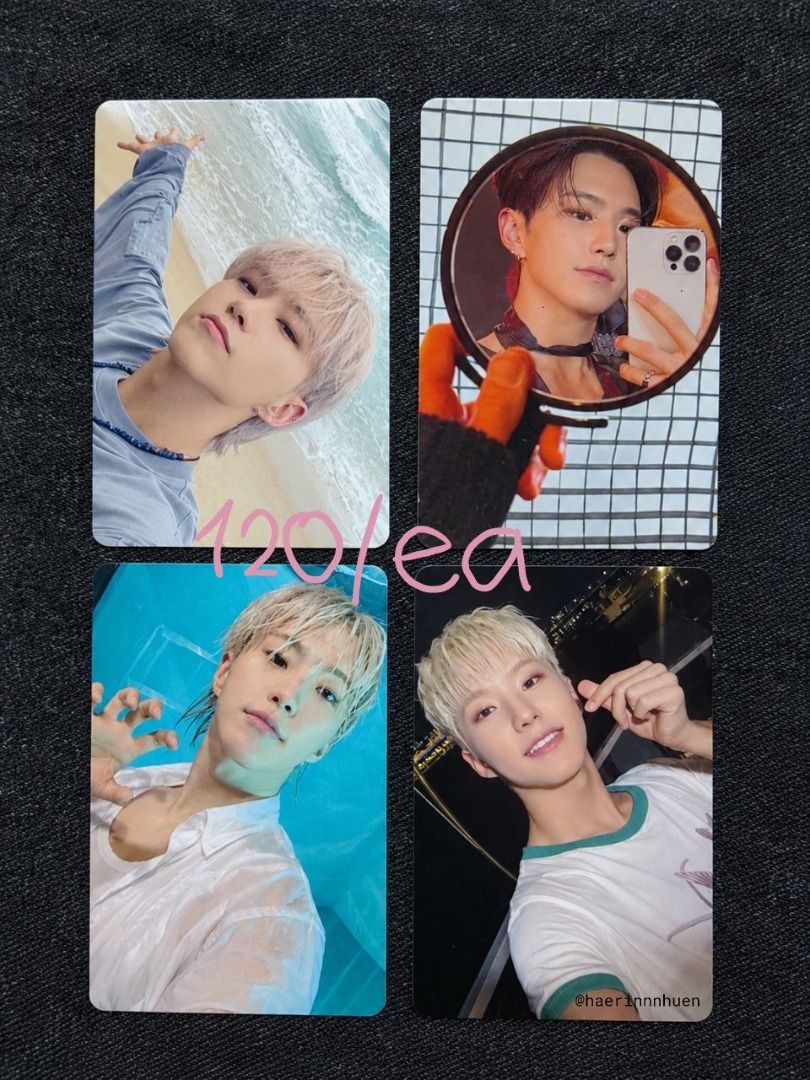 Svt assorted photocards (Category: K-Wave Merchandise) located in Navotas City. Submitted by haerinnnhuen (Listing ID 1469885299, Image 2). Description: Seventeen photocards.
