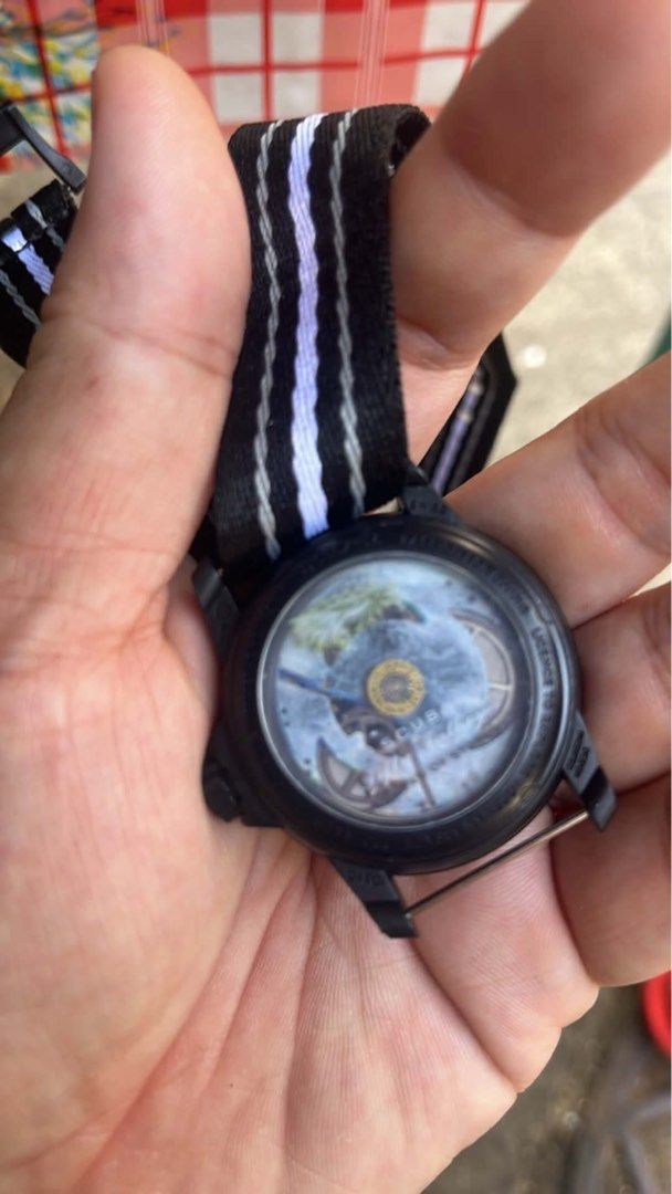 Swatch blanc plain (Category: Men's Watches) located in Manila. Submitted by justine.villa (Listing ID 1469858537, Image 2). Description: ⌚ BLANCPAIN FIFTY FATHOMS – BLACK EDITION • Automatic Movement • Black Dial & Case • Diver-Style Bezel • Luminous Hands & Hour Markers • NATO-Style Fabric Strap 📦 Complete Inclusion:Watch, Box, Paper Box & Cards ⚠️ Close-to-original replica — NOT authentic. 📩 PM for price and inquiries! .