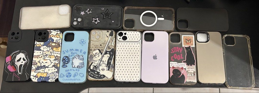 TAKE ALL iphone 14 plus cases (Category: Cases & Sleeves) located in Makati City. Submitted by liedlmgz (Listing ID 1469880678, Image 1). Description: 300 take all! if not take all, 75 each loc: Barangay Rizal, Taguig City.