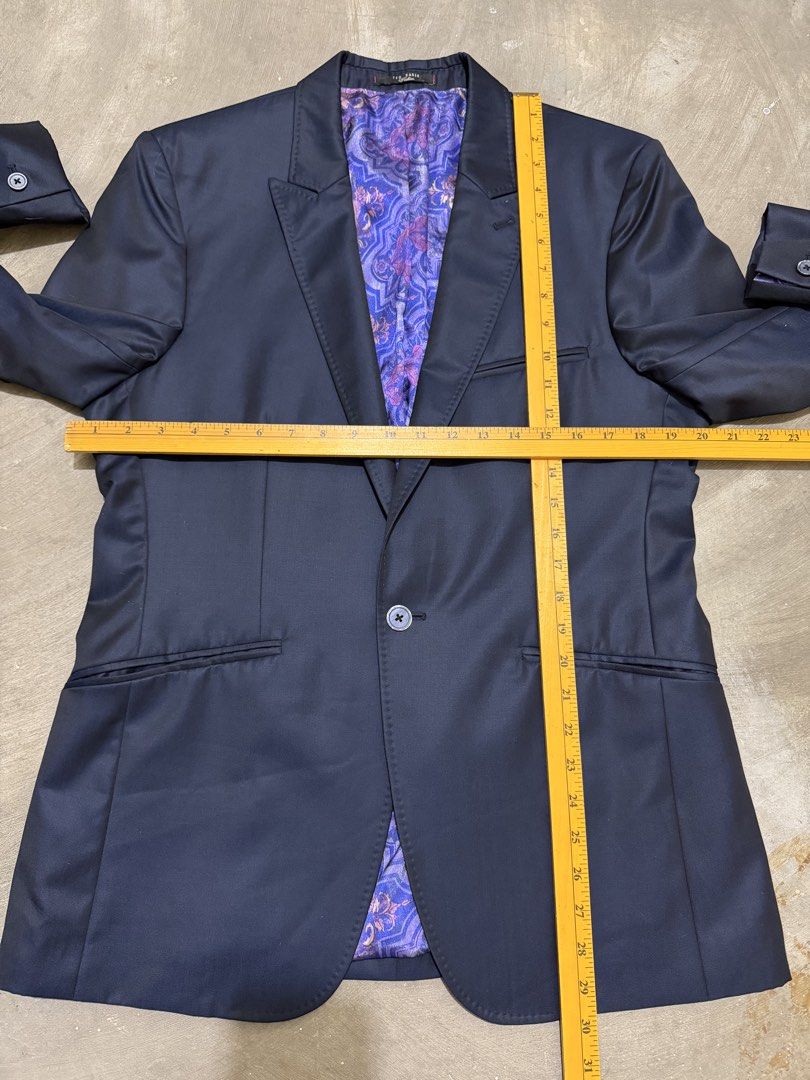 Ted Baker Blazer Coat Jacket (Category: Coats, Jackets and Outerwear) located in Dinalupihan. Submitted by brokencasket (Listing ID 1469918958, Image 3). Description: Ted Baker Blazer Coat Jacket Size 40R on tag. Measurements on photo. .