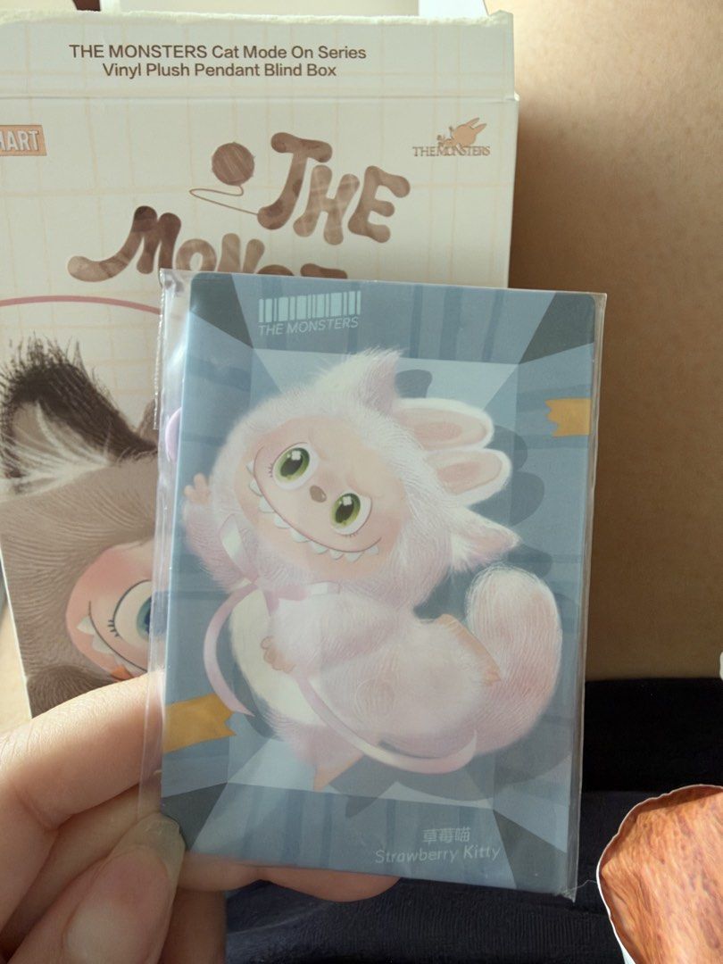 Toy Box Mode THE MONSTERS Cat Mode On Strawberry Kitty Blind Box, Toys ...