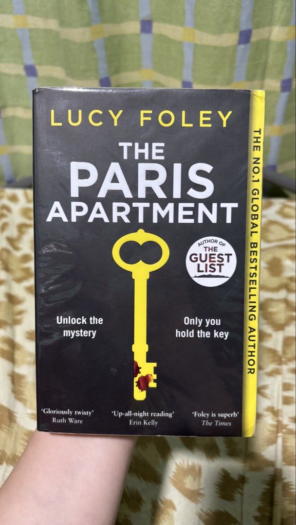 The Paris Apartment by Lucy Foley (Category: Storybooks) located in Makati City. Submitted by stefaniehaven (Listing ID 1469787986, Image 1). Description: The Paris Apartment by Lucy Foley ₱200 - preloved - with tanning and creases, no foxing - RFS: Decluttering - MOP: GCash or Maribank.