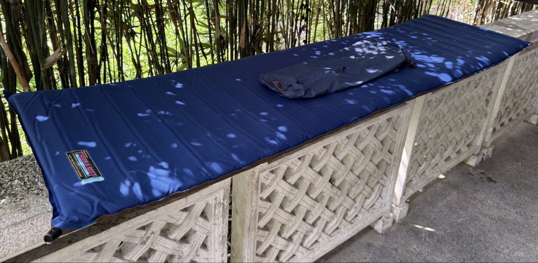 THERM-A-REST sleeping mat (Category: Hiking & Camping) located in Calamba. Submitted by transitory (Listing ID 1469877390, Image 1). Description: For Sale THERM-A-REST self inflate camping bed (medyo mabagal lang,need assist to inflate faster) Made In USA with repair kit included in good condition no holes ₱1,300 Calamba,Laguna location J&T shipping or Lalamove c/o buyer 09165870869 Pm or comment for faster transaction Salamat .