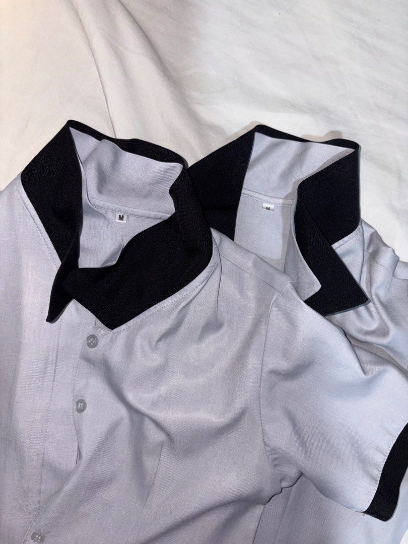 TIP UNIFORM FEMALE MEDIUM (Category: Shirts) located in Makati City. Submitted by art_angel (Listing ID 1469789660, Image 2). Description: - Size: Medium (M) - With missing buttons one each (photos).