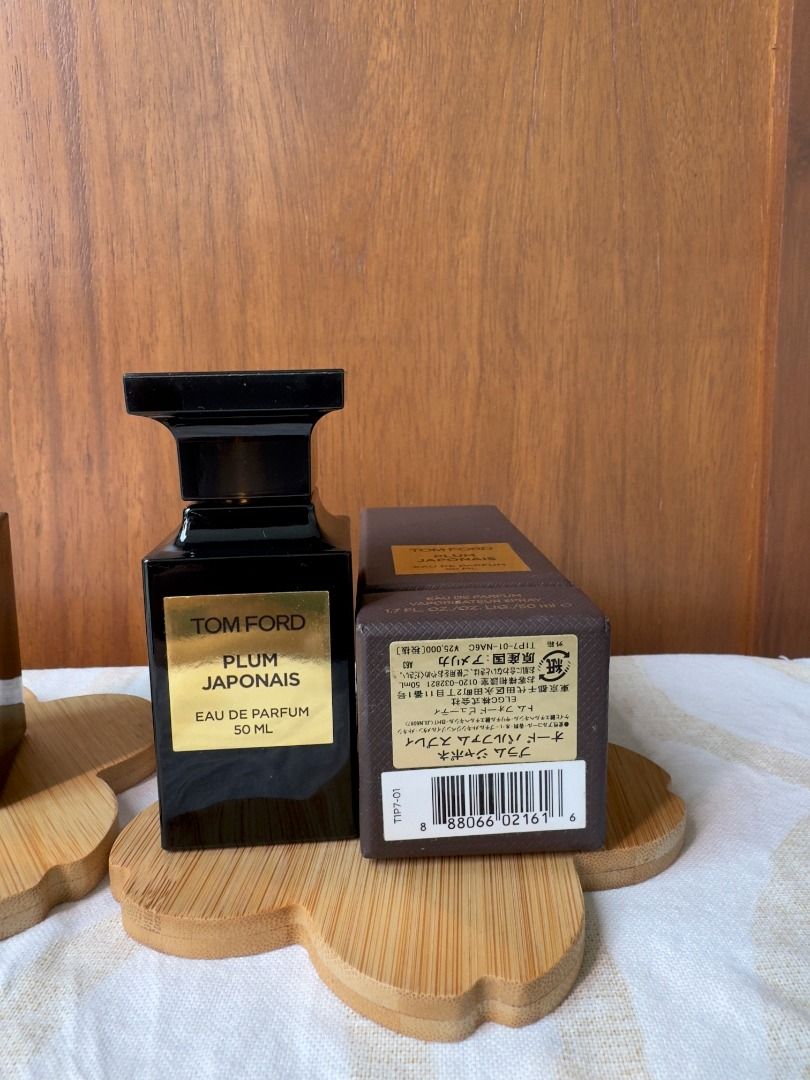 Tom Ford Plum Japonais Eau de Parfum 50ml (Category: Fragrance & Deodorants) located in Taguig. Submitted by rioperfumecollection888 (Listing ID 1469812688, Image 2). Description: My favorite perfume. I used this 2x. Sprayed 10x Juice level is 48-49ml / 50ml Complete presentation if you know you know Shipping/Meetup BGC BELAGIO 2.