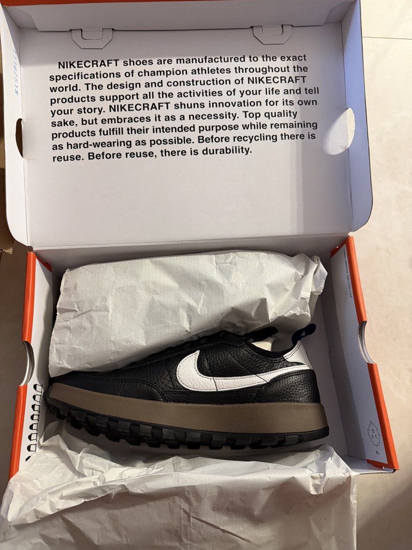 Tom Sachs NikeCraft General Purpose Shoe Black (Category: Sneakers) located in Paranaque City. Submitted by mjvhp (Listing ID 1469845262, Image 1). Description: Size: 9M / 10.5W.