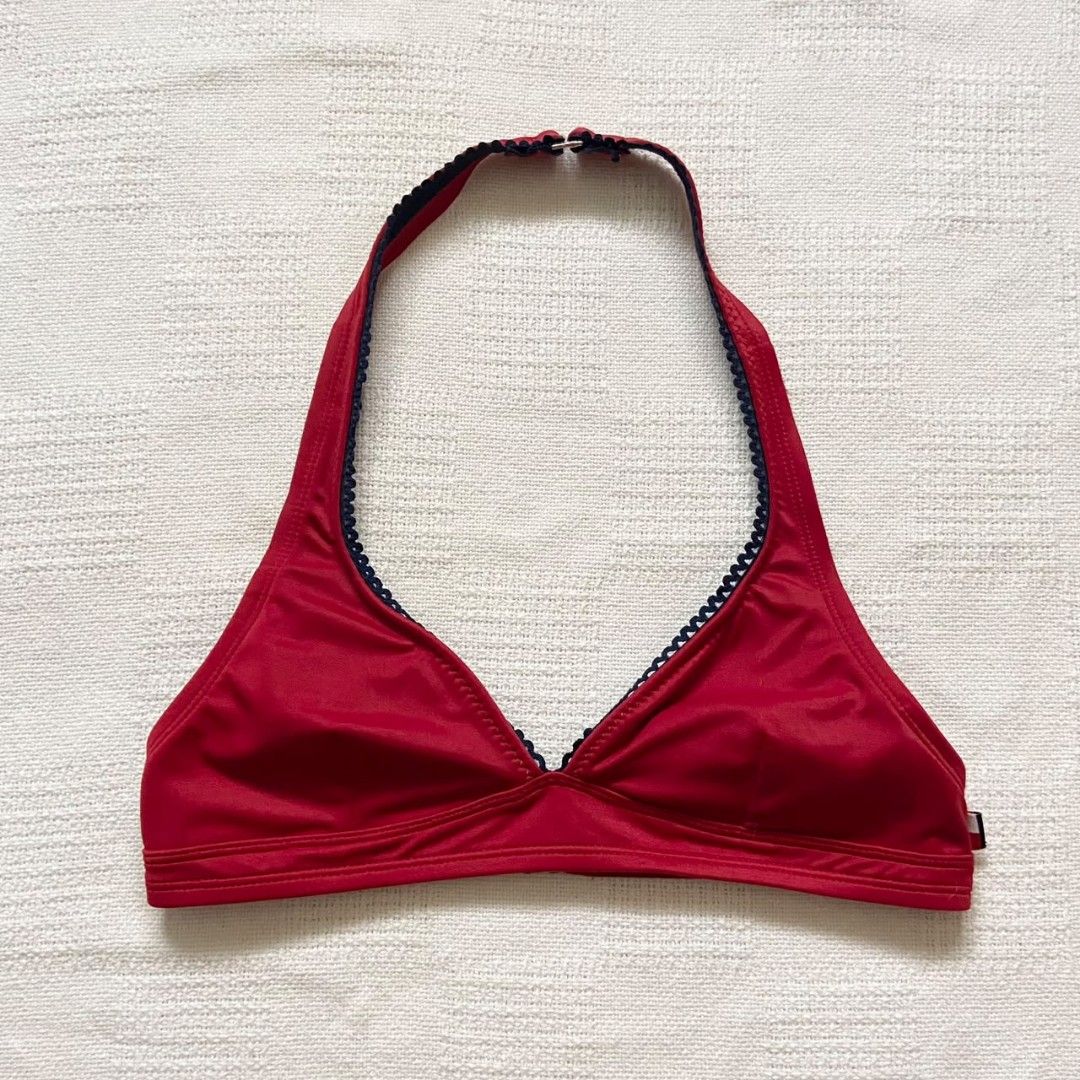 Tommy Hilfiger red bikini halter top (Category: Bikinis & Swimsuits) located in Rizal. Submitted by urkoala (Listing ID 1469881913, Image 1). Description: - fits xs to s - has pad slot.