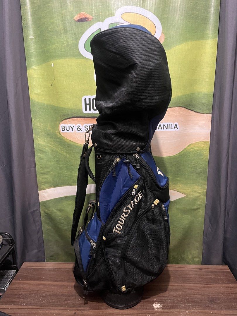 Tourstage Golf Cart Bag (Category: Golf) located in Manila. Submitted by hole19mnl (Listing ID 1469882628, Image 1). Description: ToourStage Golf Cart Bag 4 Way Divider.