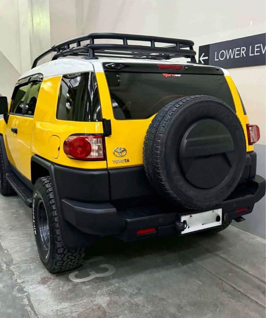 Toyota FJ Cruiser (Category: Used Cars) located in Manila. Submitted by kurtvalenc82453 (Listing ID 1469790305, Image 2). Description: FOR SALE P1,660,000 2018 Fj Cruiser Complete papers Close dead of sale transaction only 48K Odo Never trailed Fresh inside and out must see❤️ All stock except : Mags and tires Black paint side mirror covers Black paint side bumper cover Side bumper with Light Jaos skid plate White paint front grill Qc area.