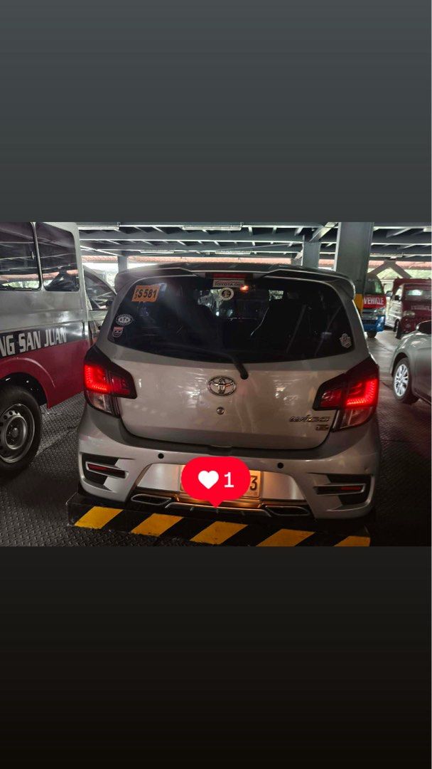 Toyota Wigo (Category: Used Cars) located in Las Pinas. Submitted by _khryssxoxo (Listing ID 1469874566, Image 2). Description: Toyota wigo 2019 Silver metallic Push start engine Automatic trans Odo- 44k+ Plate end 3 tuesday coding Casa maintain First owner NO TO BUY AND SELL.
