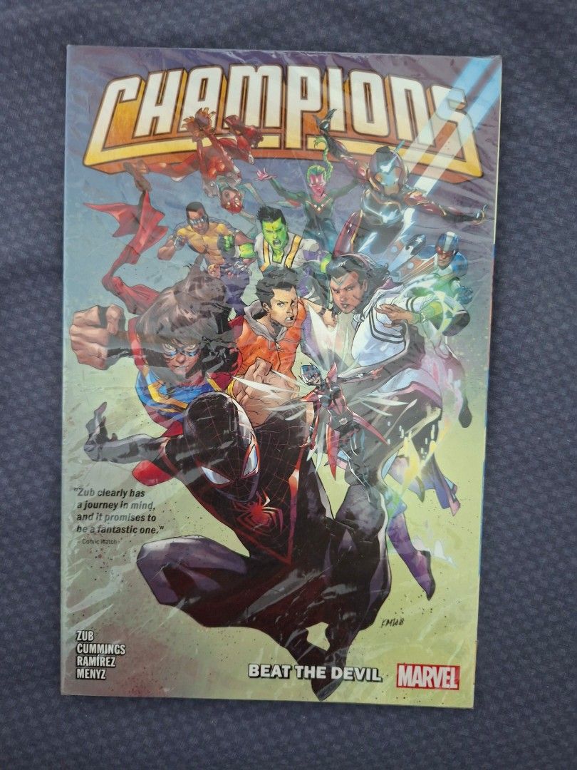 TPB Champions: Beat the Devil. Marvel Comics (Category: Comics & Manga) located in San Fernando. Submitted by silverforest-63a2 (Listing ID 1469879958, Image 3). Description: TPB Champions: Beat the Devil. Marvel Comics for ONLY 490php (Previously bought for 599php) Don't hesitate to ask for more photos Mode/s of payment: Gcash or COD/COP (For LBC Only) Delivery: Preferably J&T. Drop-off on Saturdays Delivery Fee: Paid by the buyer.