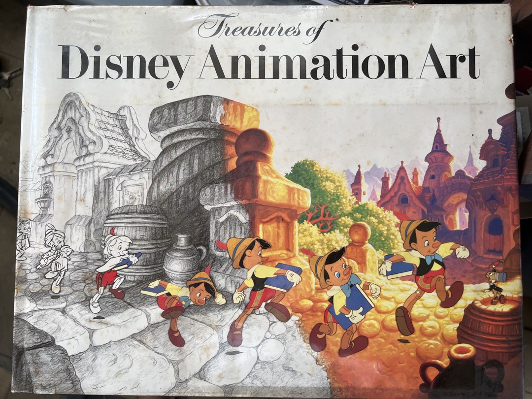 Tpn Animation Book Treasures of Disney Animation Art Book Pinocchio Cover, Hobbies ...