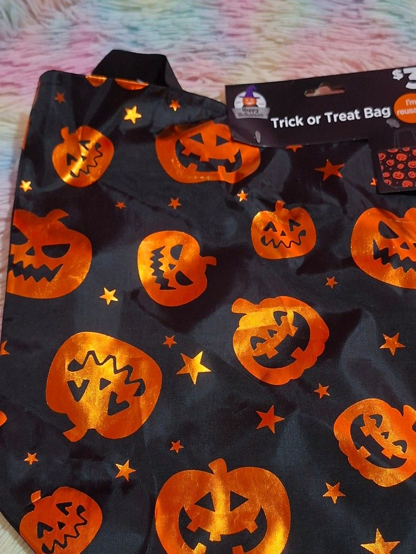 Trick or treat pumpkin totebag (Category: Babies & Kids Fashion) located in Las Pinas. Submitted by assortedkidzstuffs (Listing ID 1469814151, Image 3). Description: from USA.