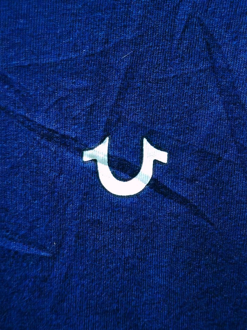 True Religion Men's Buddha Logo Tee (Category: Tshirts & Polo Shirts ) located in Palo. Submitted by ubnathrifteez (Listing ID 1469876648, Image 3). Description: DIMES ; W19L27. 5 CONDITION ; LIKE NEW COLOR RATE ; 10/10 ISSUE ; NONE.
