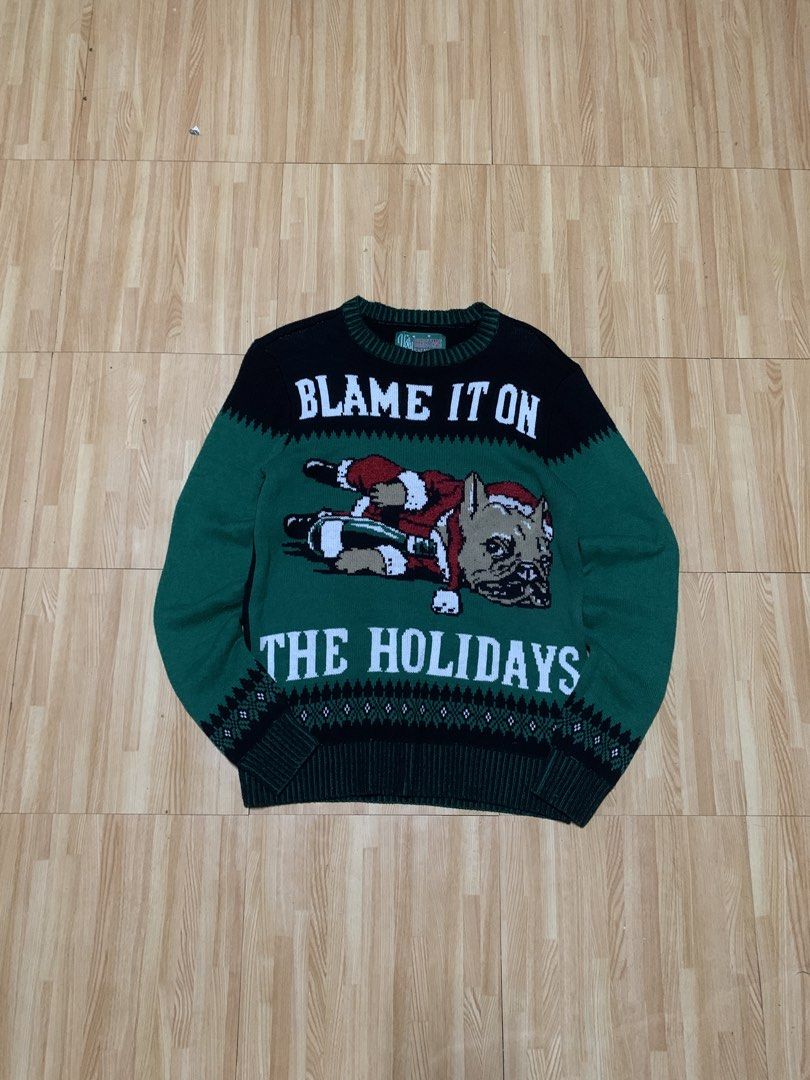 UGLY CHRISTMAS SWEATER KNIT TOP (Category: Longsleeves) located in Rizal. Submitted by uniii_011 (Listing ID 1469916717, Image 1). Description: W:18 L: 26.