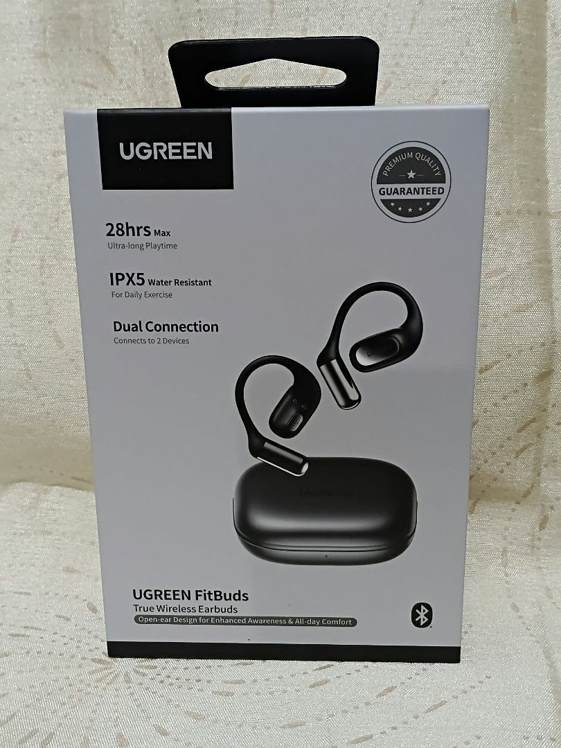 UGREEN FitBuds (Category: Other Mobile & Gadget Accessories) located in Manila. Submitted by cutieava (Listing ID 1469940713, Image 3). Description: UGREEN FitBuds – Comfort Meets Freedom! 🔥 Enjoy up to 28 hours of playtime, open-ear comfort, and IPX5 water resistance! 💦 With dual-device connectivity, you can stay connected while working, exercising, or on the go. Your perfect everyday audio companion! 🖤✨ #UGREENFitBuds #WirelessEarbuds #TechE