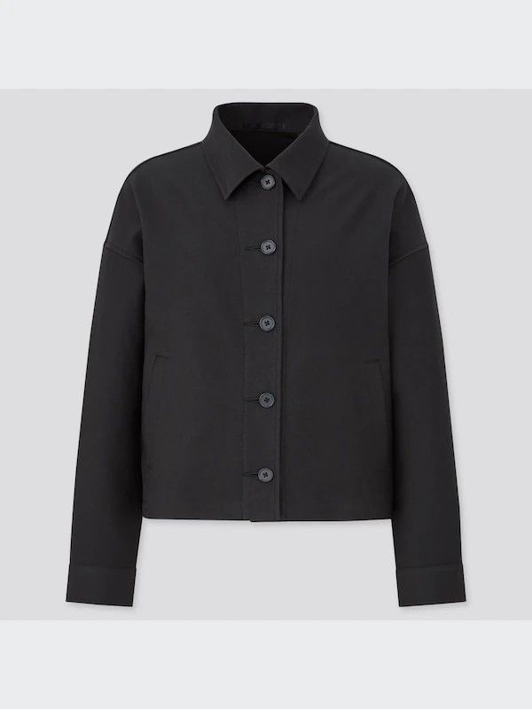 Uniqlo Jersey Relaxed Jacket (Category: Coats, Jackets and Outerwear) located in Angeles City. Submitted by miss_independent01 (Listing ID 1469829661, Image 1). Description: Uniqlo Jersey Relaxed Jacket Color: Black Width: 20.5 (Small on tag) Length: 19.5 Sleeve: 18 Shoulder: 20.5 MOP: Gcash ✅ Mine Now, Pay Now ✅ First to Pay, Gets the Item 📍 PAMPANGA Courier: JnT 🚚🚚 PM 💌💌.