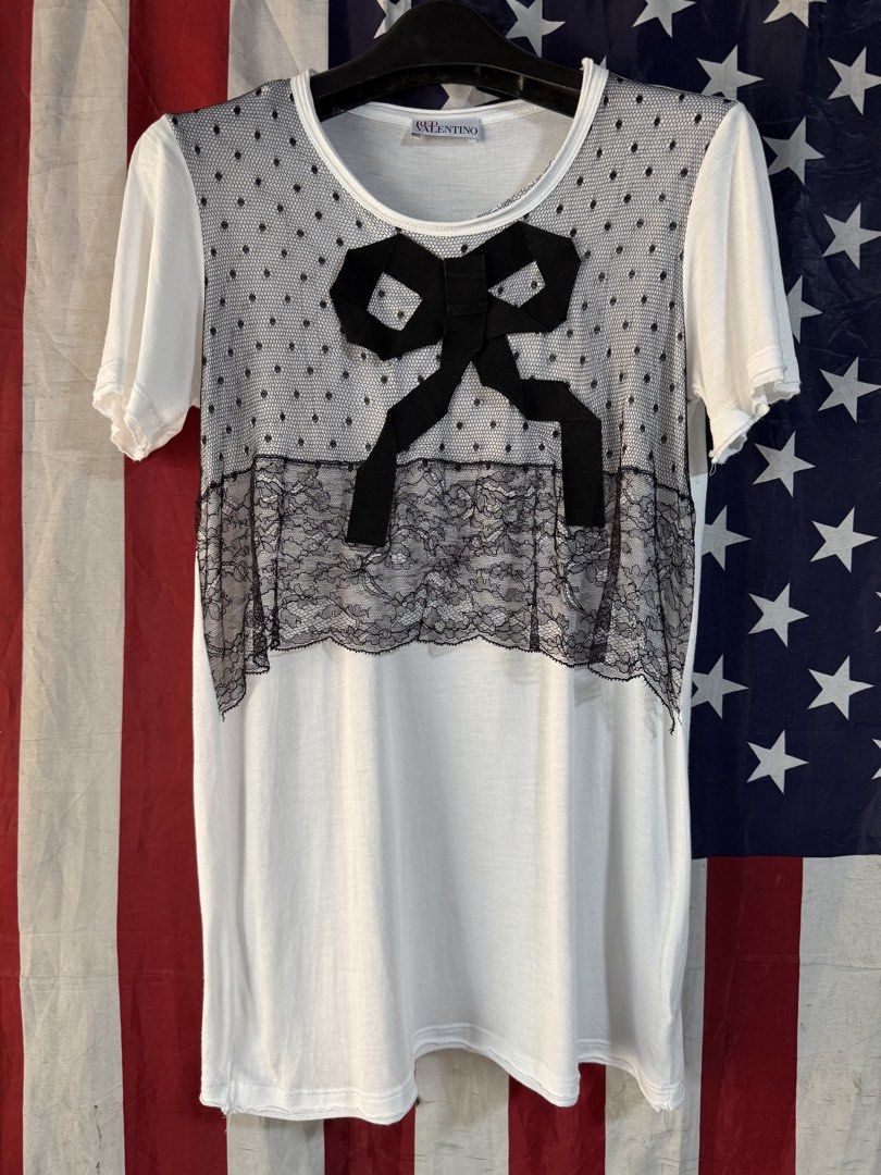 Valentino tee (Category: Shirts) located in Cebu City. Submitted by etnaner (Listing ID 1469855581, Image 1). Description: Valentino tops/tee Size: Small on tag Great condition .