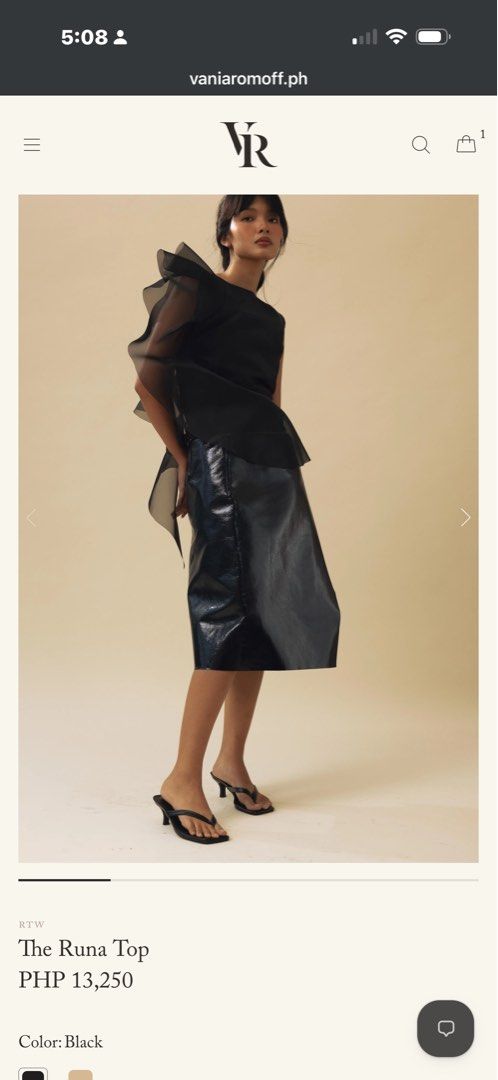 Vania Romoff (Category: Blouses) located in Manila. Submitted by style_me_now (Listing ID 1469810003, Image 1). Description: Vania Romoff The Runa Top. Still in website..