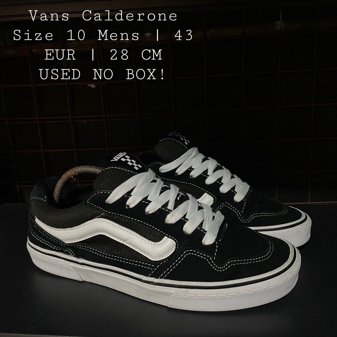 Vans Caldrone (Category: Sneakers) located in Quezon City. Submitted by rezzle_ (Listing ID 1469879634, Image 1). Description: VANS CALDRONE SIZE 10 MENS USED NO BOX!.