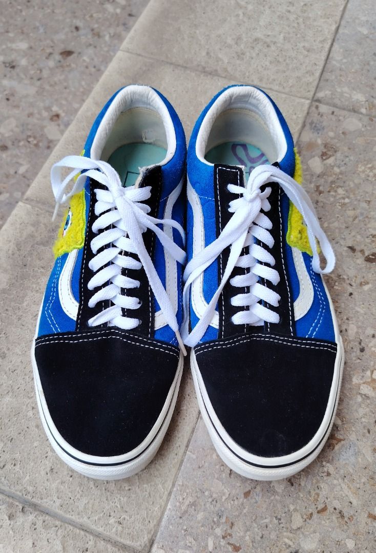 Vans Old Skool x SpongeBob SquarePants "Smile Patch" sneakers (Category: Sneakers) located in Bacolor. Submitted by thriftyperminute (Listing ID 1469792652, Image 2). Description: -May maliit na heel rub sa isang pair. See last pic. -These are pre-loved or thrifted item so please manage your expectations. -Color may slightly differ due to lighting or with the settings of the device used to view the photos -"Mine" now, pay now policy -Payment thro