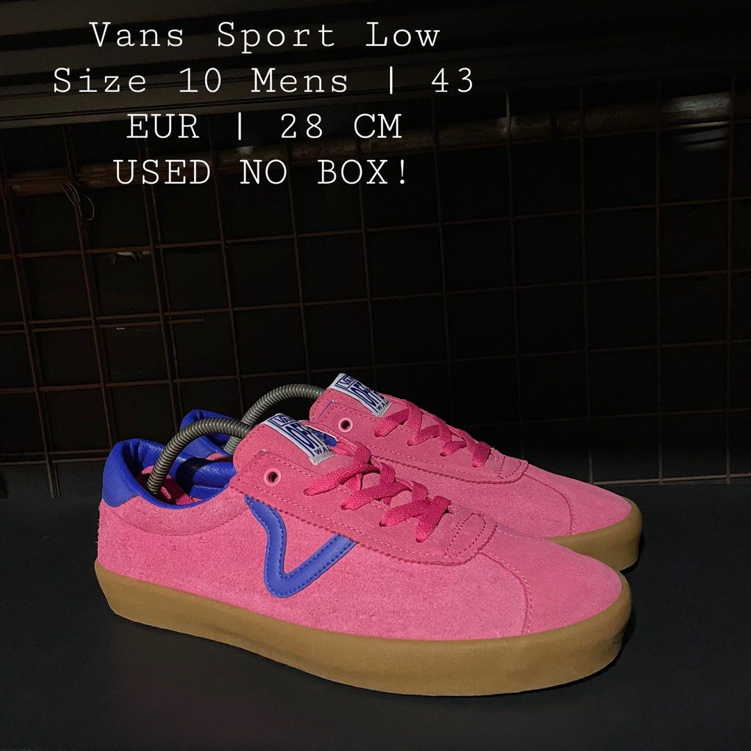 Vans Sport Low Pink Blue (Category: Sneakers) located in Quezon City. Submitted by rezzle_ (Listing ID 1469879633, Image 1). Description: VANS SPORT LOW SIZE 10 MENS USED NO BOX!.