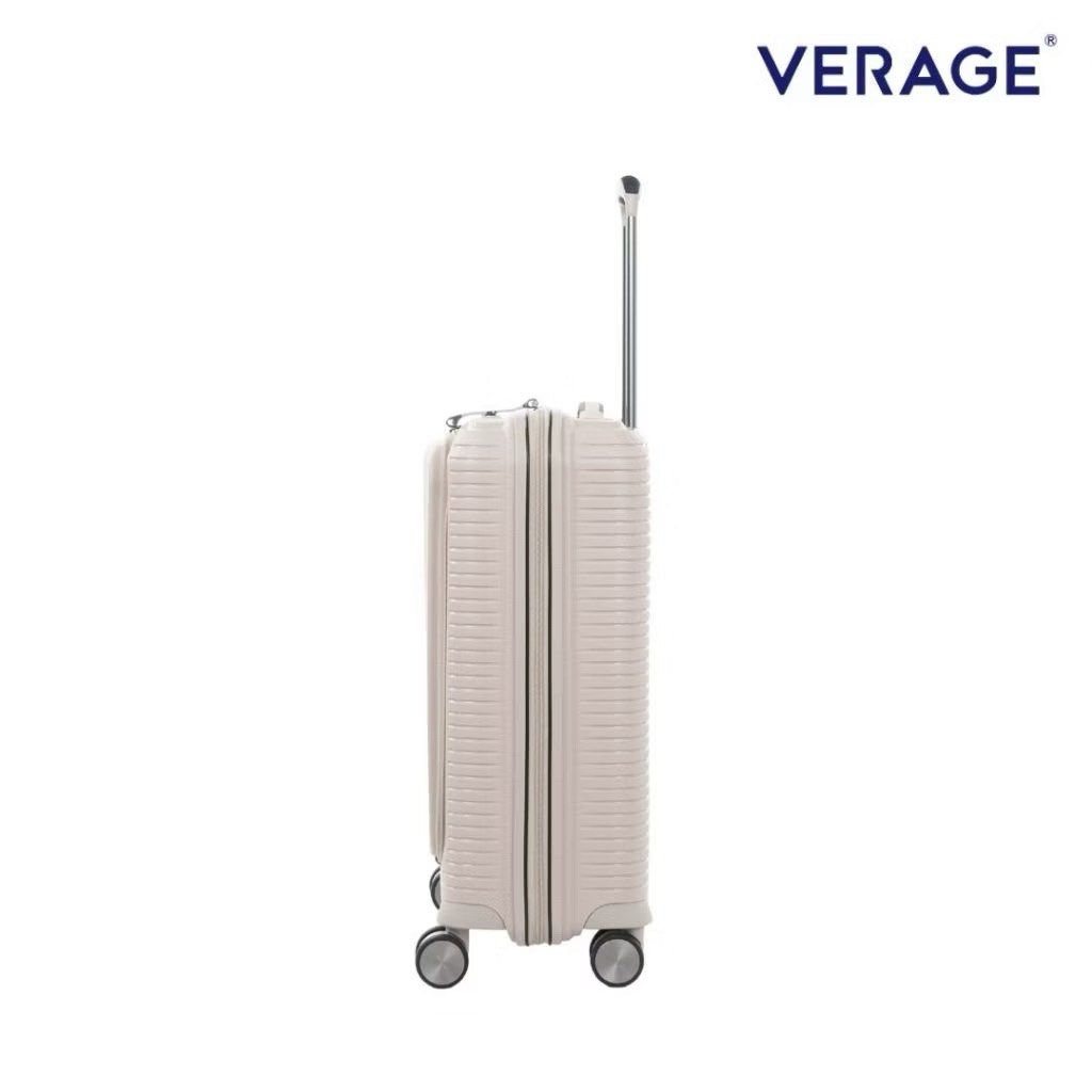 Verage GM19006WP Rome Monti 8-Wheel Luggage (Category: Luggage) located in Baliuag. Submitted by thrift_stow (Listing ID 1469787054, Image 3). Description: Brand: Verage Shell: Hard shell Wheel style: Spinner Wheel type: double Features: Anti-theft, built in organizer, expandable, front opening Warranty: 10 years Model: GM19006WP RFS: I don’t prefer luggage with laptop compartment so I barely used this Condition: 100% good as new.