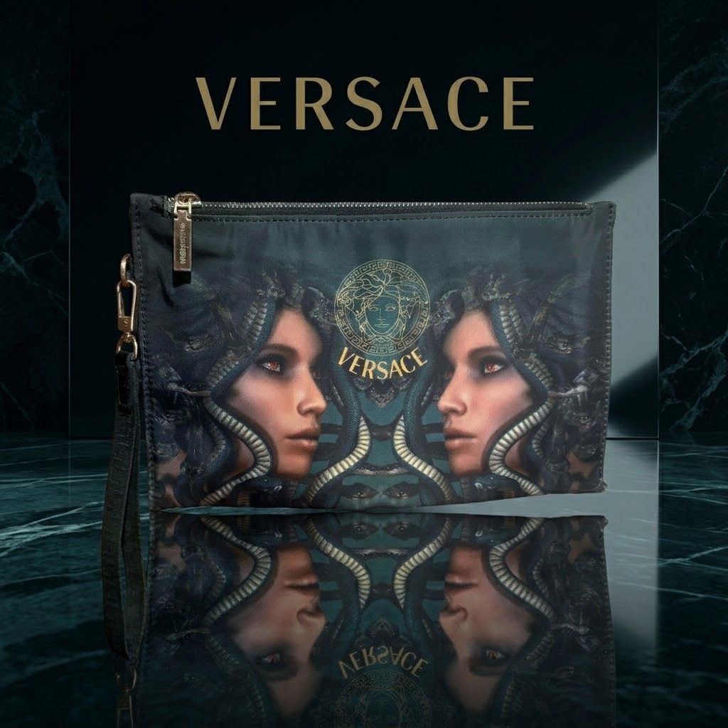 Versace wrislet pouch (Category: Luxury Bags & Wallets) located in Carmen. Submitted by aquarius.00 (Listing ID 1469894640, Image 1). Description: excellent.