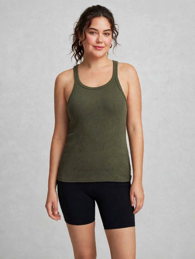 Victoria Sectet Ribbed top (Category: Sleeveless) located in Los Banos. Submitted by lopecruz (Listing ID 1469862306, Image 1). Description: 18"armpit lajd flat 25"length S-M Like new, no flaws.