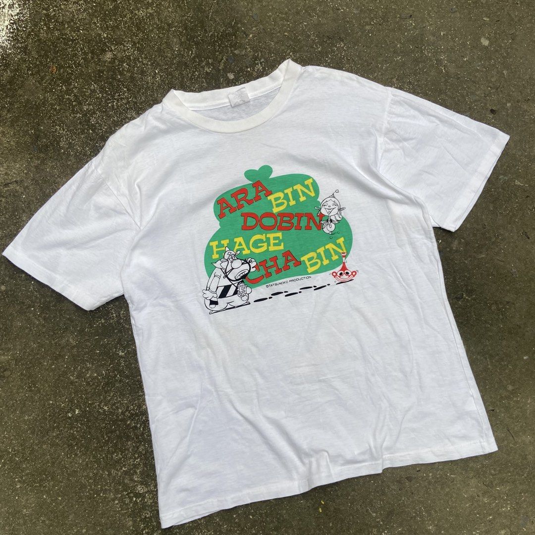 Vintage 1990’s Ara Bin Dobin Banpresto Anime Tee (Category: Tshirts & Polo Shirts ) located in Angeles City. Submitted by eriellynngotvintage (Listing ID 1469936682, Image 1). Description: 22x28 fits Large Good Condition. See photo for details 400 Angeles City Pampanga.